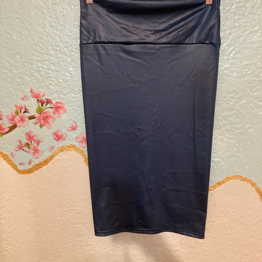 Faux leather skirt